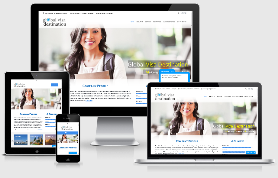 SWS-Global Visa Destination responsive web development