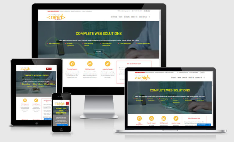 sahir web solutions site development